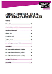 A young person's guide to dealing with the loss of a brother or sister